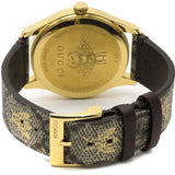 Gucci G Timeless Brown Dial Brown Leather Strap Watch For Men - YA1264068 Authentic Buy Shop Now