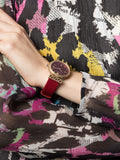 Versace Greca Meander Red Dial Red Leather Strap Watch for Women - VELW00320 Authentic Buy Shop Now