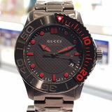 Gucci G Timeless Sport Black Dial Black Steel Strap Watch For Men - YA126230 Authentic Buy Shop Now
