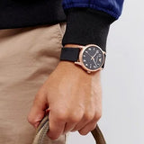 Emporio Armani Luigi Quartz Black Dial Black Rubber Strap Watch For Men - AR11097 Authentic Buy Shop Now
