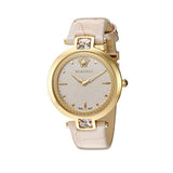 Versace Olympo Quartz White Dial Beige Leather Strap Watch for Women - VAN050016 Authentic Buy Shop Now