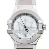 Maserati Potenza Silver Dial Silver Steel Strap Watch For Men - R8853108002 Authentic Buy Shop Now