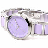 Coach Tristent Purple Dial Two Tone Steel Strap Watch for Women - 14502461 Authentic Buy Shop Now