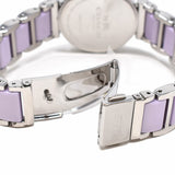 Coach Tristent Purple Dial Two Tone Steel Strap Watch for Women - 14502461 Authentic Buy Shop Now