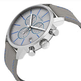 Calvin Klein City Chronograph White Dial White Leather Strap Watch for Men - K2G271Q4 Authentic Buy Shop Now