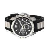 Guess Intrepid Chronograph Black Dial Two Tone Steel Strap Watch for Men - W0167G1 Authentic Buy Shop Now