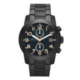 Marc Jacobs Larry Chronograph Black Dial Black Steel Strap Watch for Men - MBM8606 Authentic Buy Shop Now