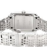 Burberry Nova Check Square White Dial Silver Steel Strap Watch for Women - BU1572 Authentic Buy Shop Now