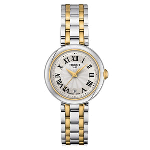 Tissot Bellissima Small Lady Mother of Pearl Dial Two Tone Steel Strap Watch For Women - T126.010.22.013.00 Authentic Buy Shop Now