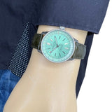 Breitling Navitimer Automatic 35 Green Dial Green Leather Strap Watch for Women - A17395361L1P1 Authentic Buy Shop Now