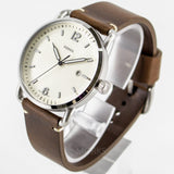 Fossil The Commuter White Dial Brown Leather Strap Watch for Men - FS5275 Authentic Buy Shop Now