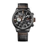 Tommy Hilfiger Trent Multifunction Black Dial Black Leather Strap Watch for Men - 1791136 Authentic Buy Shop Now