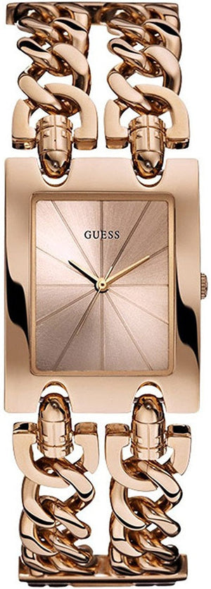 Guess Mod Heavy Metal Rose Gold Dial Rose Gold Steel Strap Watch For Women - W1117L3 Authentic Buy Shop Now
