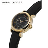 Marc Jacobs Roxy Black Dial Black Leather Strap Watch for Women - MJ1585 Authentic Buy Shop Now