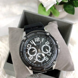 Guess Delta Black Dial Black Silicone Strap Watch for Men - GW0051G1 Authentic Buy Shop Now