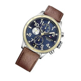 Tommy Hilfiger Sport Multifunction Blue Dial Brown Leather Strap Watch for Men - 1791137 Authentic Buy Shop Now