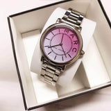 Marc Jacobs Roxy Pink Dial Silver Steel Strap Watch for Women - MJ3552 Authentic Buy Shop Now