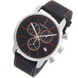 Calvin Klein City Chronograph Black Dial Black Leather Strap Watch for Men - K2G271C1 Authentic Buy Shop Now