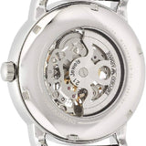 Emporio Armani Luigi Silver Skeleton Dial Black Leather Strap Watch For Men - AR1981 Authentic Buy Shop Now