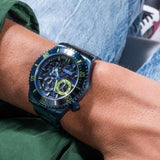 Guess Axle Multifunction Navy Blue Dial Blue Steel Strap Watch For Men - GW0488G4 Authentic Buy Shop Now