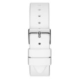 Guess G Twist Quartz White Dial White Silicone Strap Watch For Women - W0911L1 Authentic Buy Shop Now