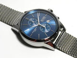 Hugo Boss Jet Blue Dial Silver Mesh Bracelet Watch for Men - 1513441 Authentic Buy Shop Now