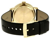 Marc Jacobs Baker Gold Dial Black Leather Strap Watch for Women - MBM1399 Authentic Buy Shop Now