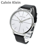Calvin Klein Even Silver Dial Black Leather Strap Watch for Men - K7B211CY Authentic Buy Shop Now