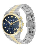 Emporio Armani Paolo Chronograph Blue Dial Two Tone Steel Strap Watch For Men - AR11579 Authentic Buy Shop Now