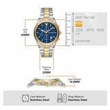 Emporio Armani Paolo Chronograph Blue Dial Two Tone Steel Strap Watch For Men - AR11579 Authentic Buy Shop Now
