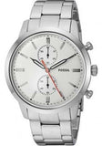 Fossil Townsman White Dial Silver Steel Strap Watch for Men - FS5346 Authentic Buy Shop Now