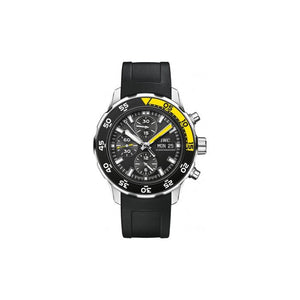 IWC Aquatimer Automatic Chronograph Black Dial Black Rubber Strap Watch for Men - IW376709 Authentic Buy Shop Now