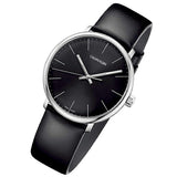 Calvin Klein High Noon Quartz Black Dial Black Leather Strap Watch for Men - K8M211C1 Authentic Buy Shop Now