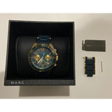 Marc Jacobs Rock Chronograph Green Dial Green Silicone Strap Watch for Women - MBM2597 Authentic Buy Shop Now