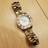 Marc Jacobs Blade White Dial Gold Steel Strap Watch for Women - MBM3050 Authentic Buy Shop Now