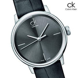 Calvin Klein Accent Black Dial Black Leather Strap Watch for Women - K2Y2Y1C3 Authentic Buy Shop Now