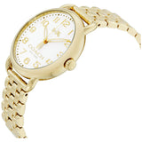 Coach Delancey White Dial Gold Steel Strap Watch for Women - 14502241 Authentic Buy Shop Now