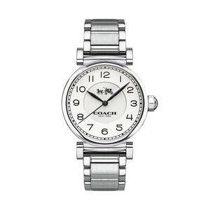 Coach Madison White Dial Silver Steel Strap Watch for Women - 14502394 Authentic Buy Shop Now