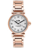 Coach Madison White Dial Rose Gold Steel Strap Watch for Women - 14502395 Authentic Buy Shop Now
