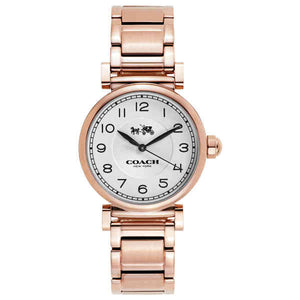Coach Madison White Dial Rose Gold Steel Strap Watch for Women - 14502395 Authentic Buy Shop Now