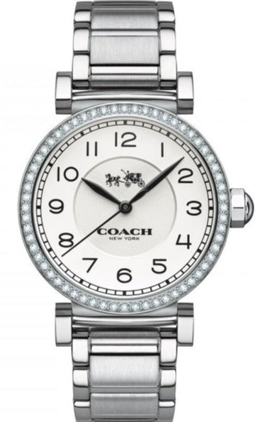 Coach Madison White Dial Silver Steel Strap Watch for Women - 14502396 Authentic Buy Shop Now