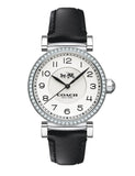 Coach Madison White Dial Black Leather Strap Watch for Women - 14502399 Authentic Buy Shop Now