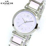 Coach Tristent Purple Dial Two Tone Steel Strap Watch for Women - 14502461 Authentic Buy Shop Now