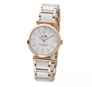 Coach Sport White Dial Two Tone Steel Strap Watch for Women - 14502463 Authentic Buy Shop Now