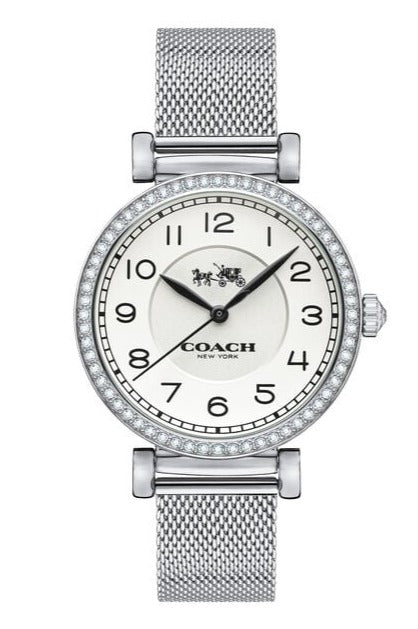 Coach Madison White Dial Silver Mesh Bracelet Watch for Women - 14502651 Authentic Buy Shop Now