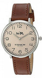 Coach Slim Easton White Dial Brown Leather Strap Watch for Women - 14502682 Authentic Buy Shop Now