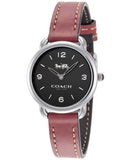 Coach Delancey Black Dial Brown Leather Strap Watch for Women - 14502792 Authentic Buy Shop Now