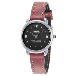 Coach Delancey Black Dial Brown Leather Strap Watch for Women - 14502792 Authentic Buy Shop Now