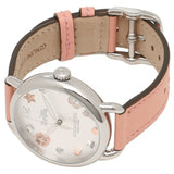 Coach Delancey White Dial Pink Leather Strap Watch for Women - 14502799 Authentic Buy Shop Now
