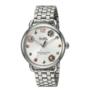 Coach Delancey White Dial Stainless Steel Watch For Women - 14502810 Authentic Buy Shop Now
